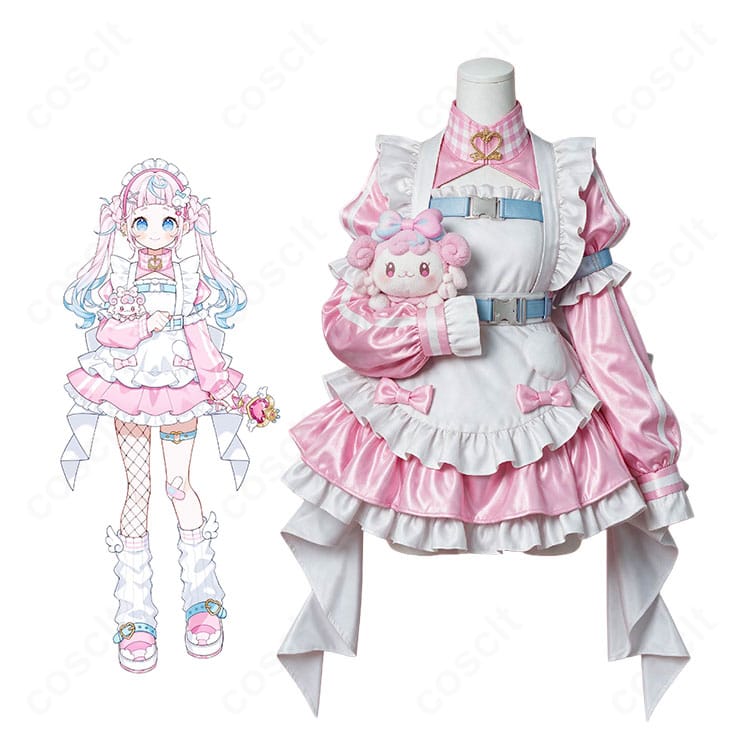 にじさんじ ぷりん・らら・もーどのキャラクタービジュアルとデフォルトコスプレ衣装
