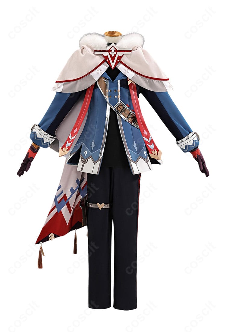 原神 アリョーシャ コスプレ衣装の高コントラスト配色が分かる正面