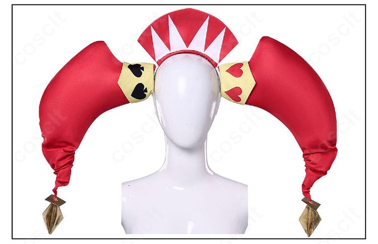 道化師Ver.コスプレ衣装に付属するカチューシャの装飾ディテール