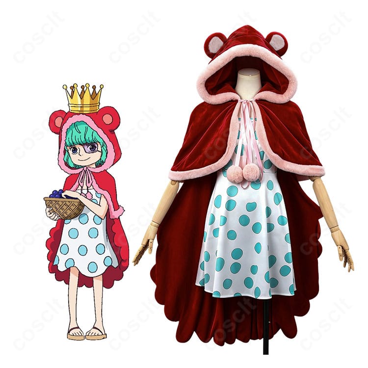 ONE PIECEシュガーのキャラクターイメージとドレスローザ編コスプレ衣装の全体比較
