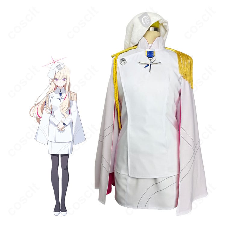 ブルーアーカイブ偽連邦生徒会長のキャラクターイメージと軍服調コスプレ衣装