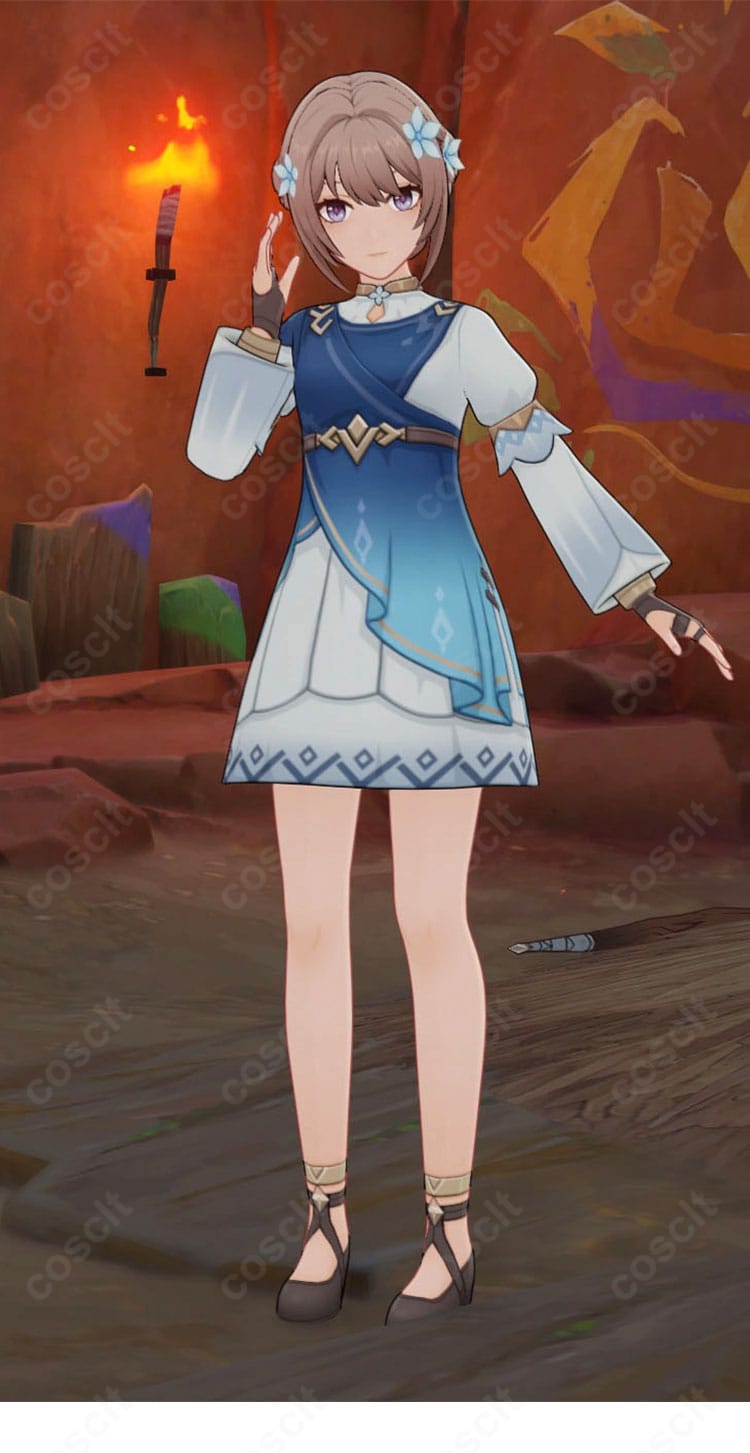 原神 ティレルのコスプレ衣装を着用したキャラクター全身イメージ