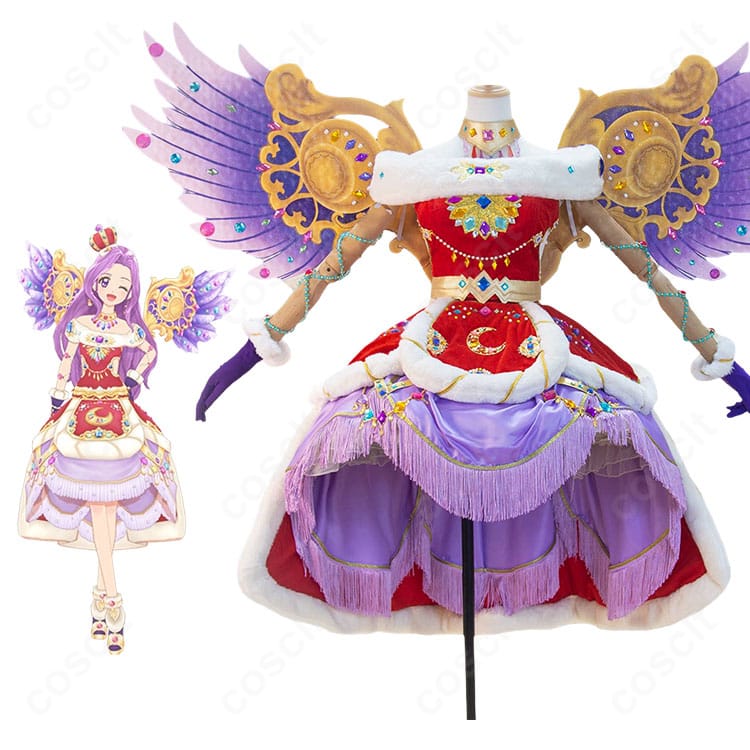 『アイカツ！』神崎美月のキャラクターイメージとロイヤルムーンコーデ衣装の比較