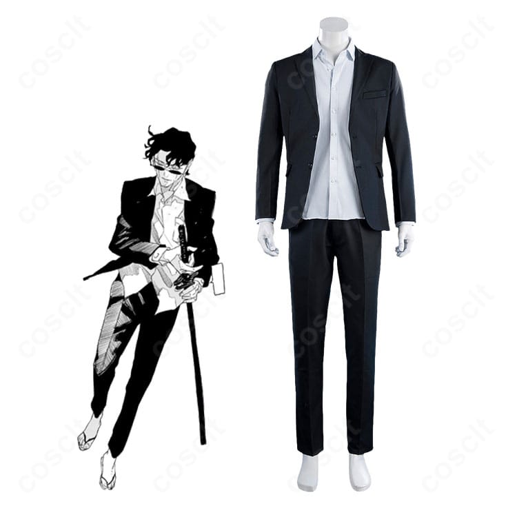 『カグラバチ』座村清市のキャラクターイメージとスーツ風コスプレ衣装