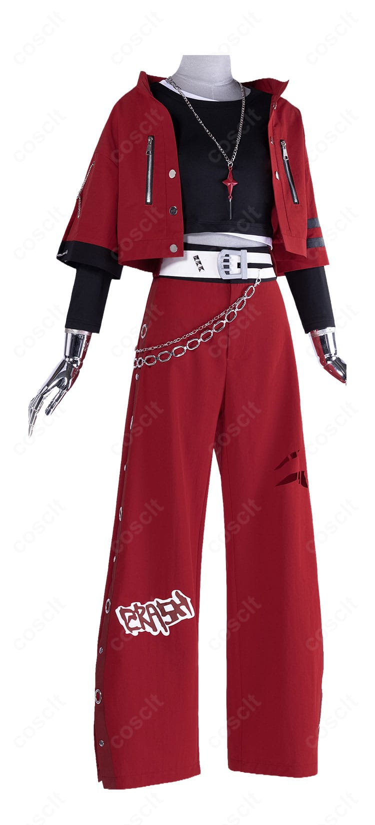 東雲彰人コスプレ衣装の右側面ディテールとシャープなストリートシルエット