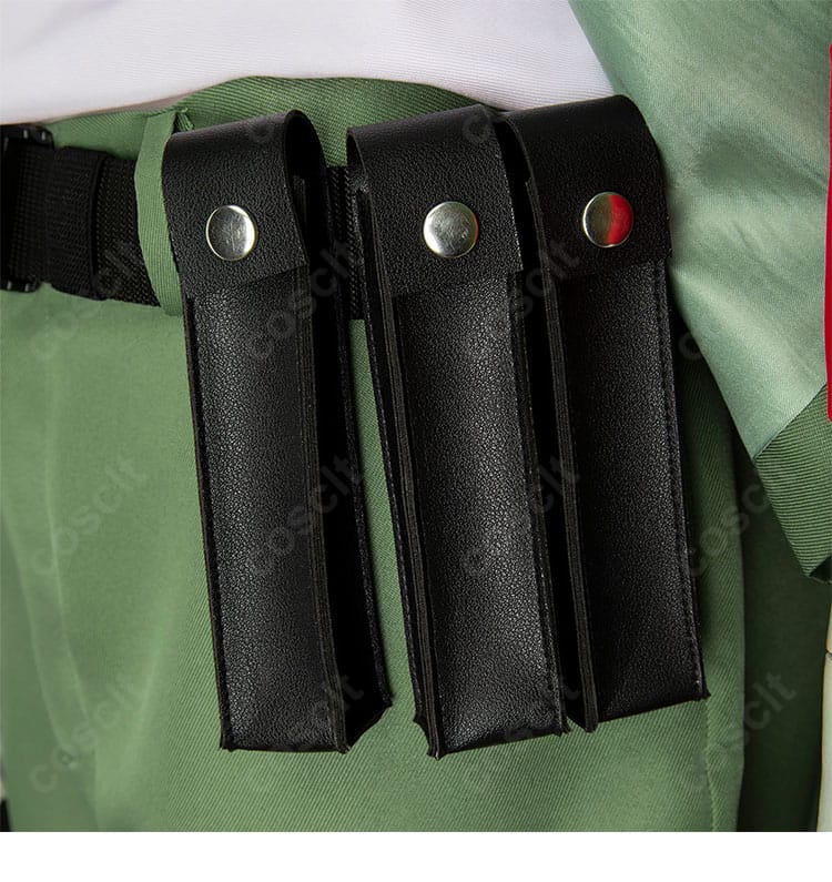 コロネロ軍服風衣装の腰回りとベルト装飾の詳細