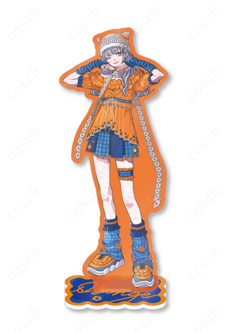 にじさんじ 先斗寧のメランコリックオレンジ コスプレ衣装を着用したキャラクター全身イメージ