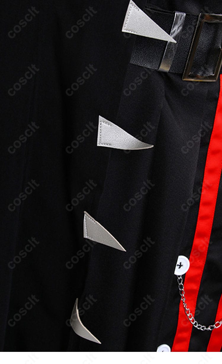 ヘルマンN社コスプレ衣装のコート前立てと縁取りの拡大