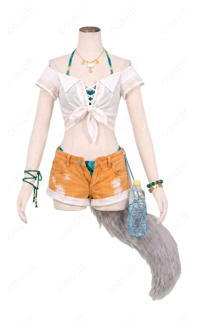 セイウンスカイ［渚のきまぐれオランジュ］コスプレ衣装の正面デザインと付属アクセサリー