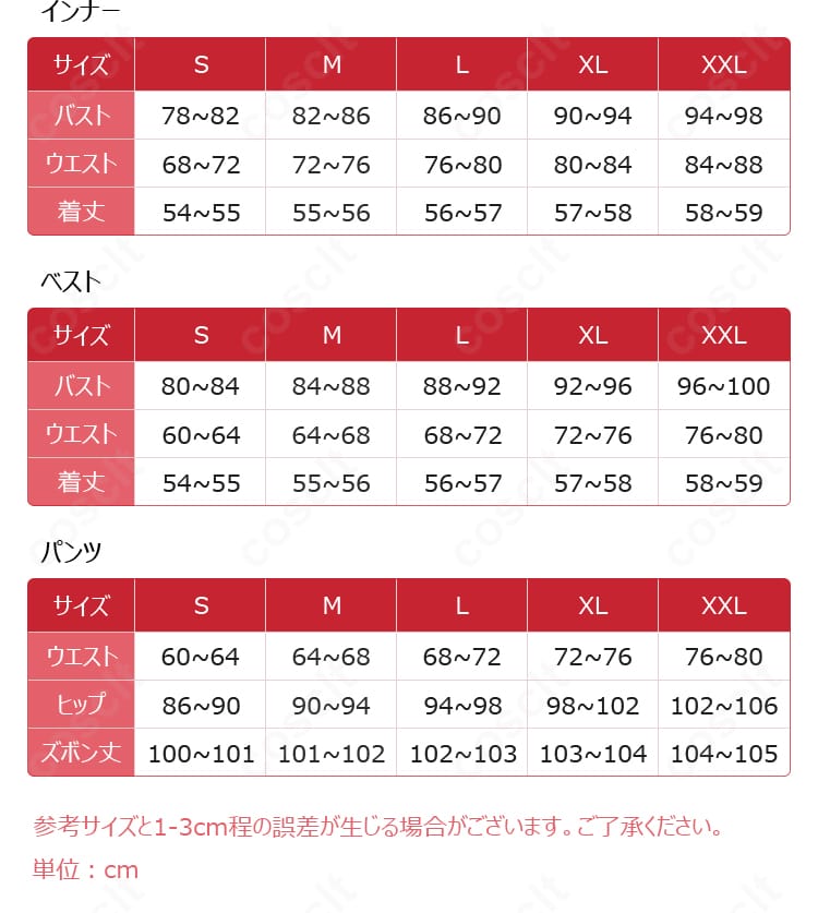 フェイド衣装に付属するグローブ、リング6点、耳飾り、ノーズリング、タトゥーシールなどのセット展示
