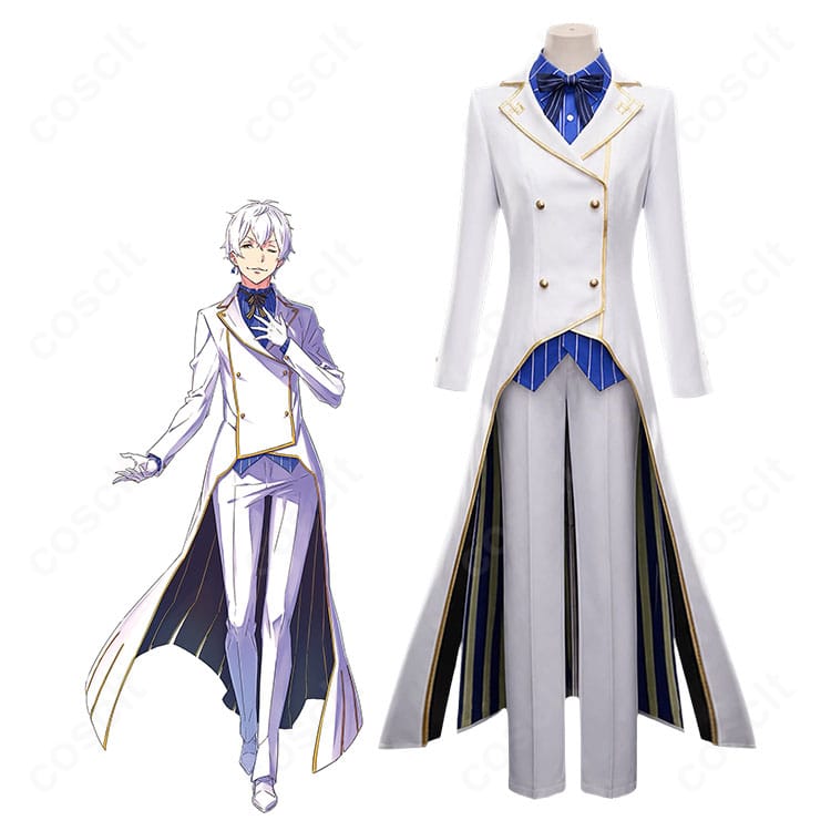 レグルス・コルニアスのキャラクターイメージと白ロングコート衣装の商品比較