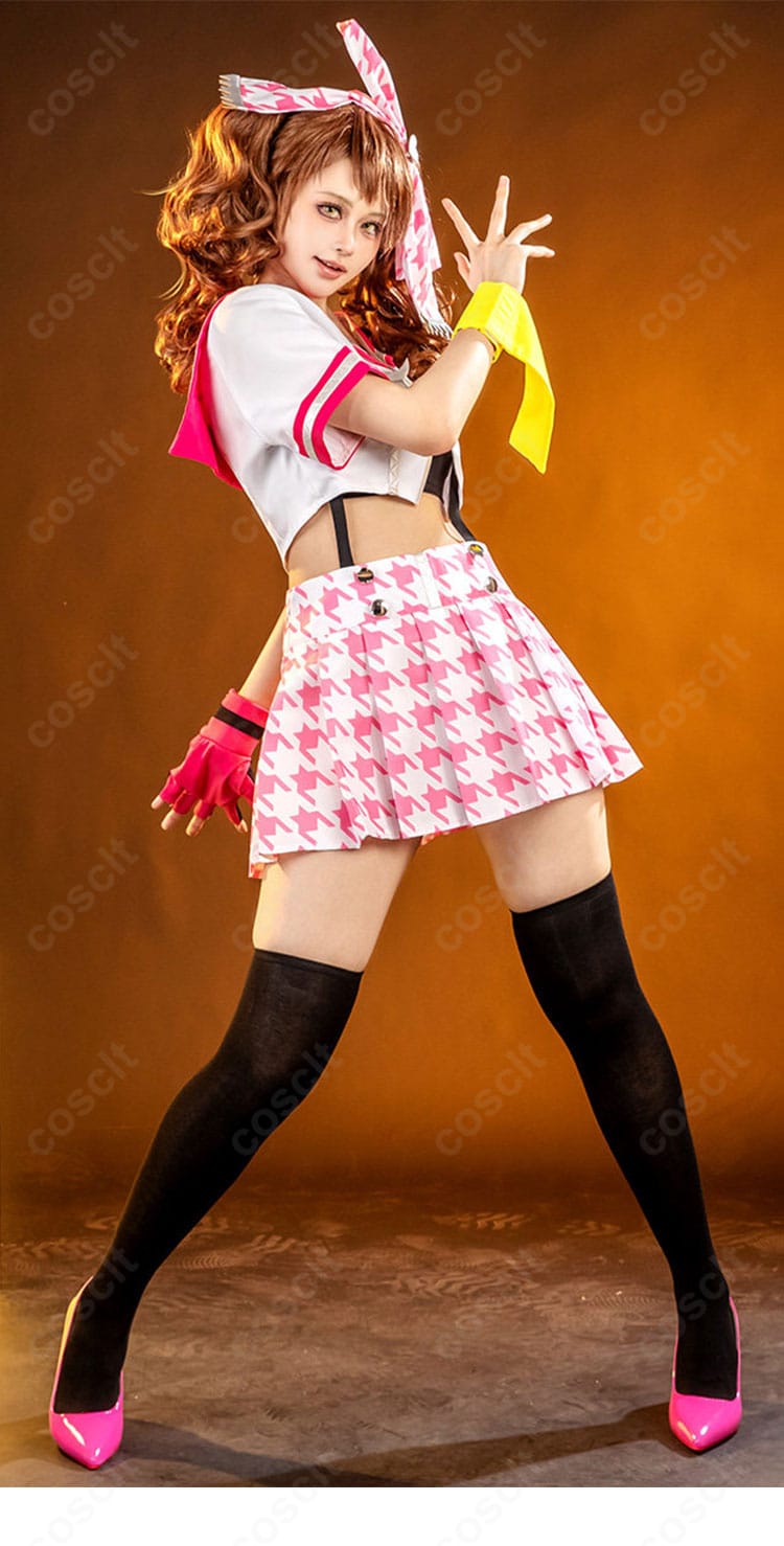 『ペルソナ4 ダンシング・オールナイト』久慈川りせ 制服衣装の全身着用イメージ