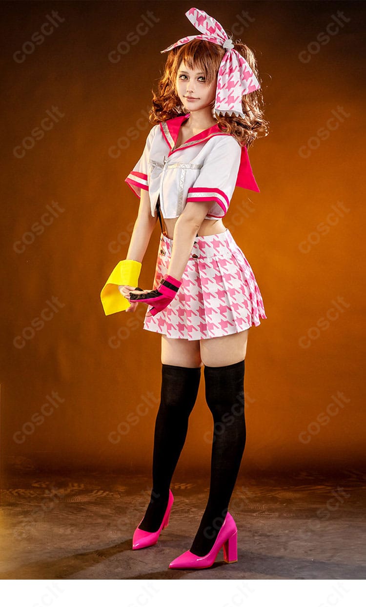 久慈川りせ 制服コスプレ衣装の右側着用イメージとサイドライン
