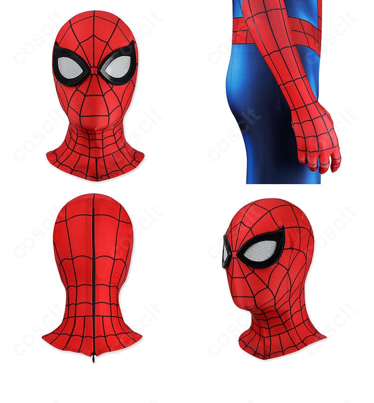 ブランド・ニュー・デイ版スパイダーマンマスクの形状と模様
