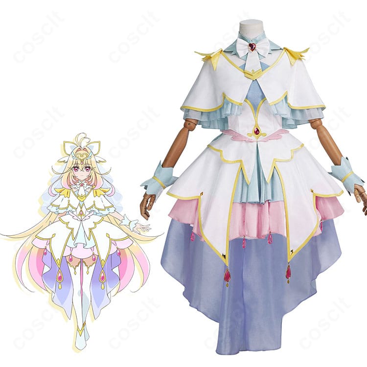 名探偵プリキュア! キュアアルカナ変身後 コスプレ衣装|軽やかで写真映えする高再現モデル-1