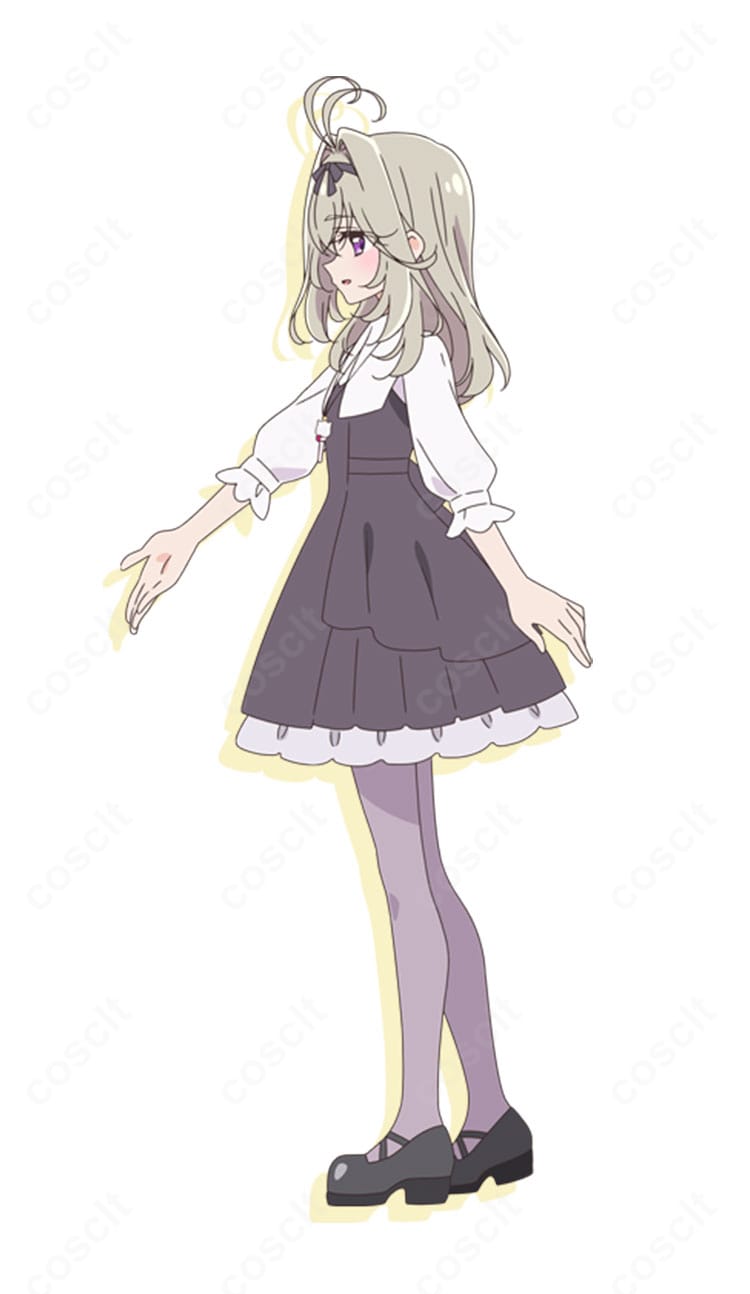 名探偵プリキュア！森亜るるか変身前Ver.コスプレ衣装の側面ラインと薄手の仕立て