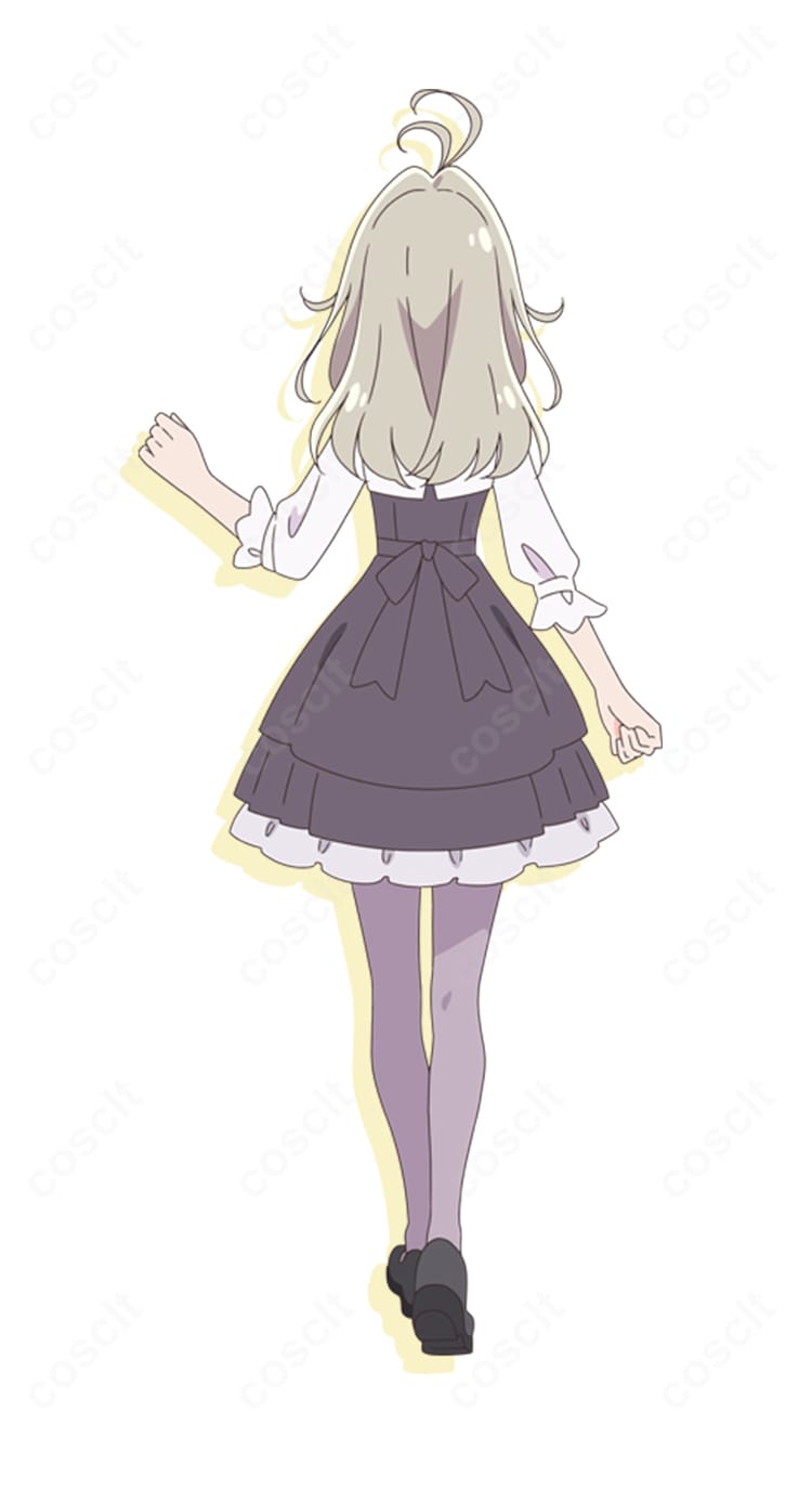 名探偵プリキュア！森亜るるか変身前Ver.コスプレ衣装の背面デザインと全体シルエット