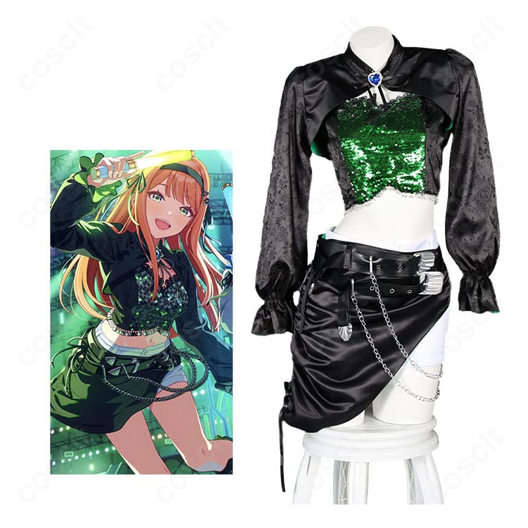 学園アイドルマスター紫雲清夏と衣装を並べた、ときめきエモーション REVERSIステージ衣装の商品イメージ