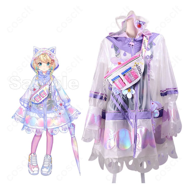 にじさんじ ミリー・パフェ新衣装のキャラクタービジュアルとコスプレ衣装比較イメージ