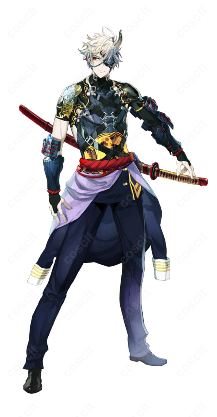 刀剣乱舞ONLINE 鬼丸国綱の戦闘装束を正面から確認できるコスプレ衣装