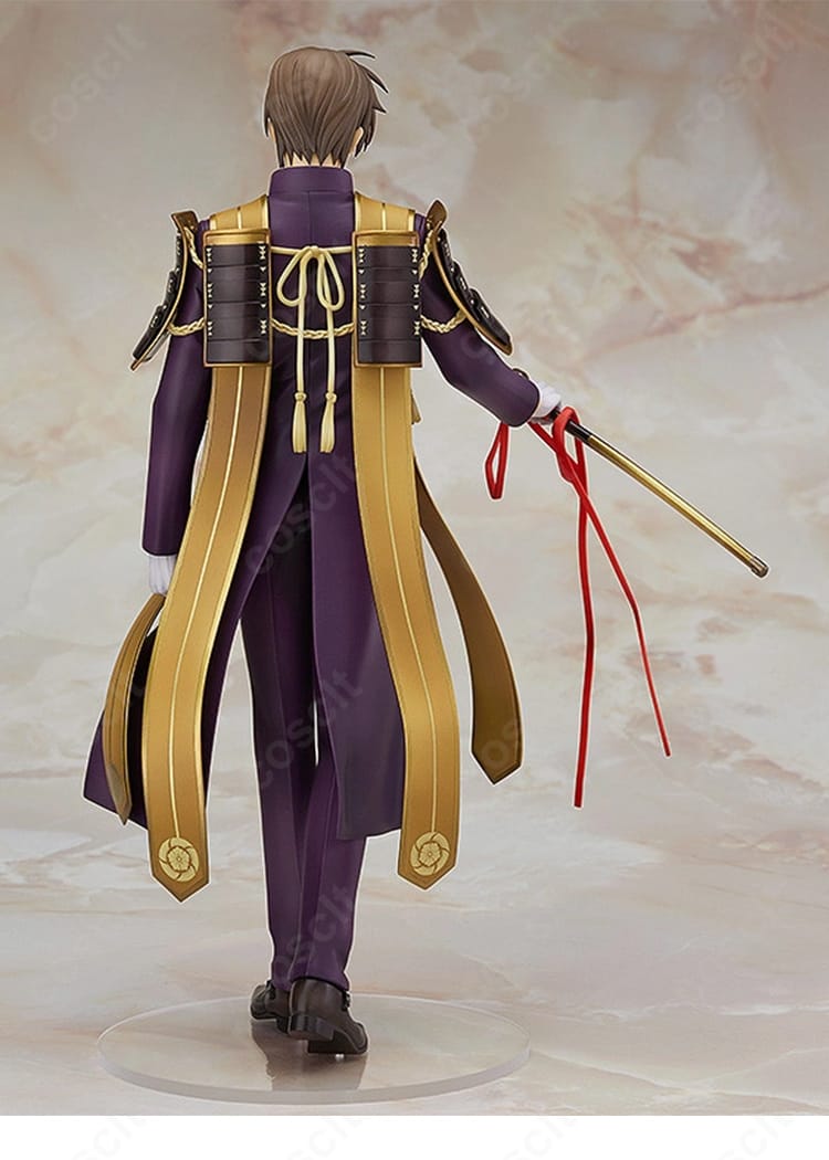 刀剣乱舞ONLINE へし切長谷部コスプレ衣装の背面とロングコートのシルエット