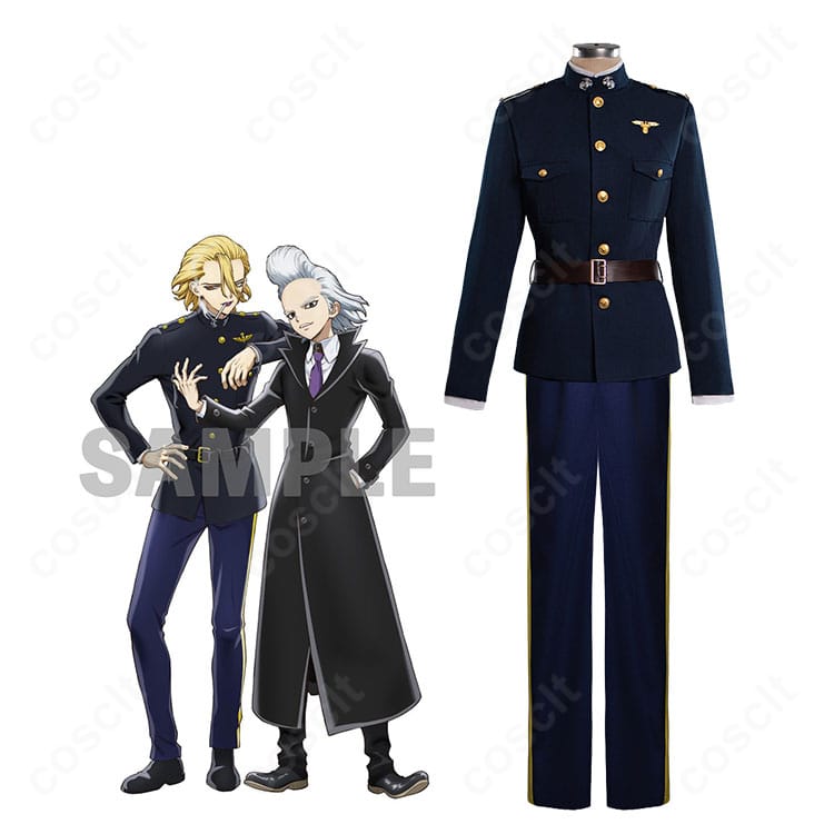 Dr.STONE スタンリー・スナイダー軍服風コスプレ衣装のキャラクター着用イメージ