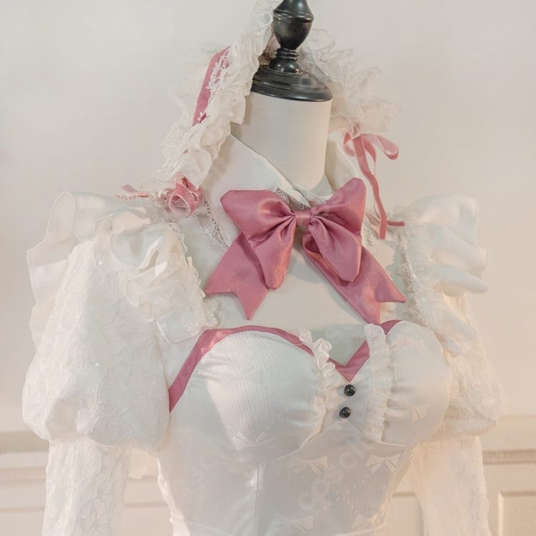 勝利の女神：NIKKE アリス 白メイドVer. コスプレ衣装｜うさ耳で高再現 - 4枚目の画像