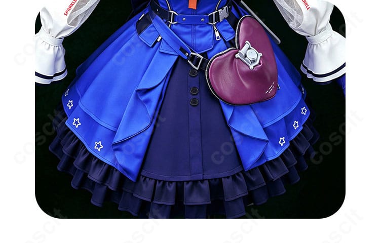 リーノ コスプレ衣装のスカート裾に施された装飾と縁取り