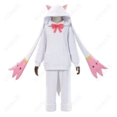 魔法少女まどか☆マギカ 鹿目まどか コスプレ衣装｜着脱しやすいキュゥべえ着ぐるみ版 - 1枚目の画像（サムネイル）