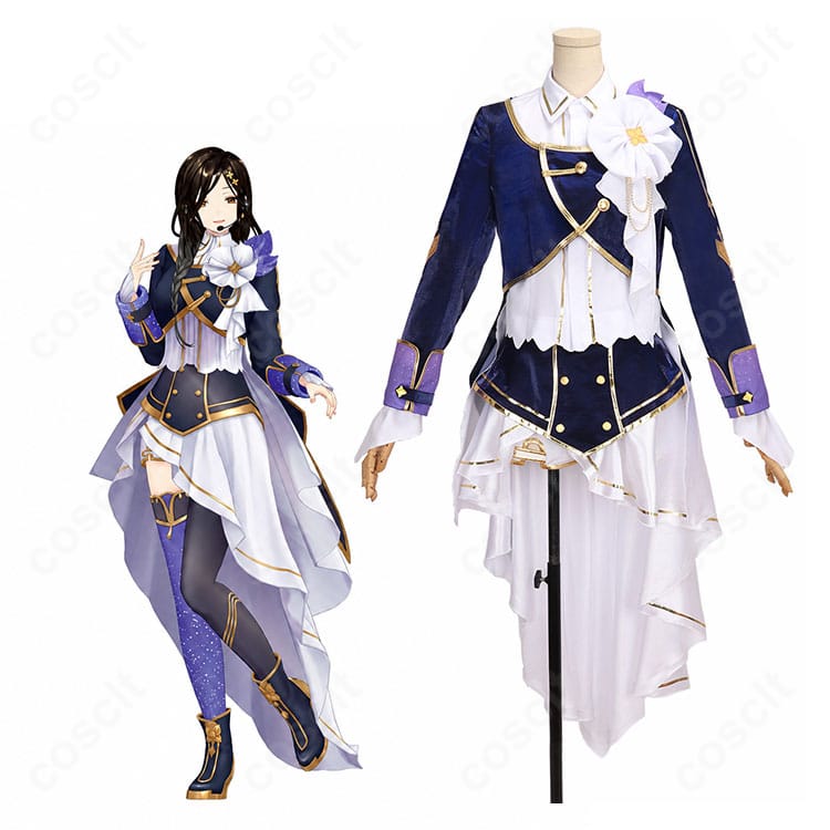 にじさんじ 白雪巴のキャラクタービジュアルと共通衣装Ver.コスプレ衣装の商品比較イメージ