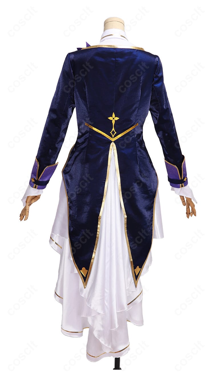 にじさんじ 白雪巴コスプレ衣装の背面デザインと全体シルエット