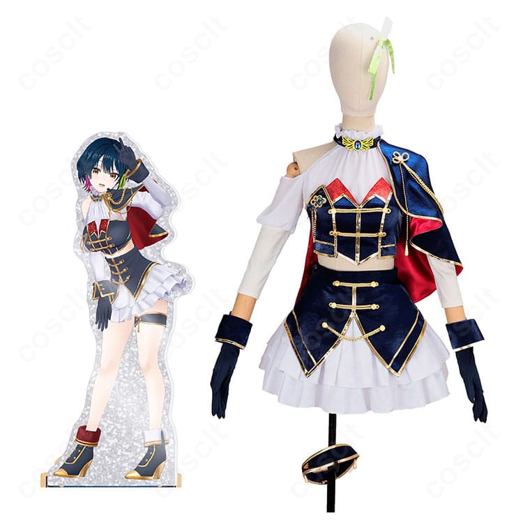 にじさんじ山神カルタのキャラクターイメージと共通衣装コスプレ8点セットの比較画像