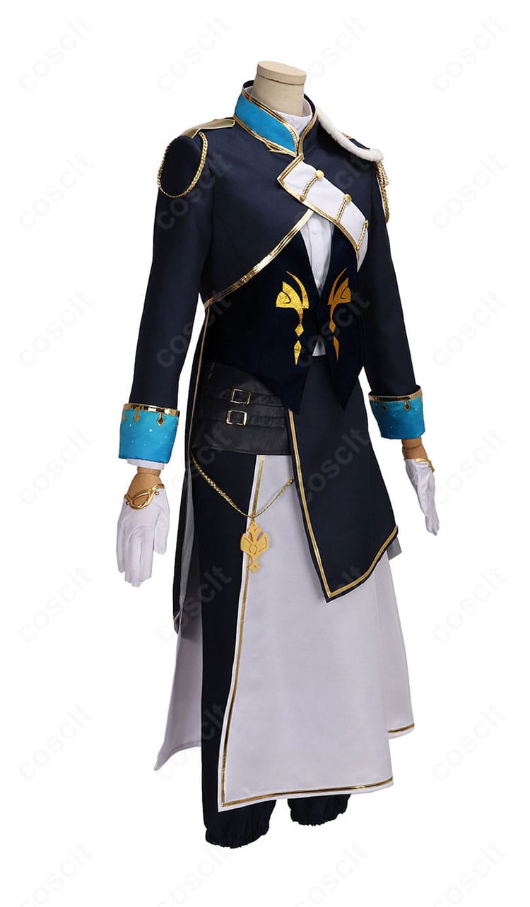 叶 FANTASIA Ver.衣装の右側ディテールと腰布・太もも飾りの構成