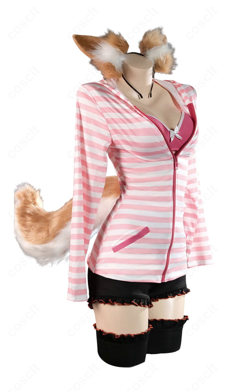 玉藻の前 私服Ver.コスプレ衣装の側面シルエットとショート丈デザイン