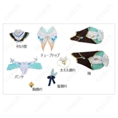 崩壊：スターレイル ホタル 水着Ver.コスプレ衣装｜軽やかな着心地の7点セット - 6枚目の画像（サムネイル）
