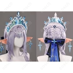 原神 氷の女皇 コスプレ衣装｜王冠と華麗な装飾で威厳を再現する女王ドレス - 4枚目の画像（サムネイル）