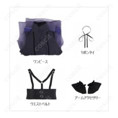 BanG Dream! 夢限大みゅーたいぷ 藤都子 コスプレ衣装｜上品な紫ロングドレス - 5枚目の画像（サムネイル）