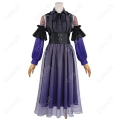 BanG Dream! 夢限大みゅーたいぷ 藤都子 コスプレ衣装｜上品な紫ロングドレス - 1枚目の画像（サムネイル）