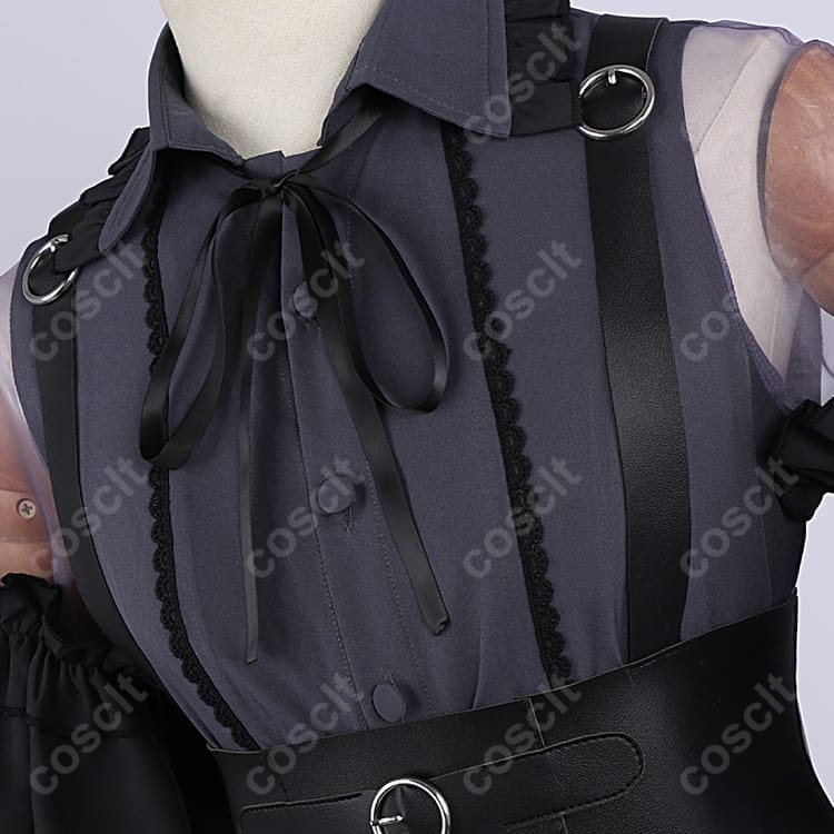 BanG Dream! 夢限大みゅーたいぷ 藤都子 コスプレ衣装｜上品な紫ロングドレス - 4枚目の画像