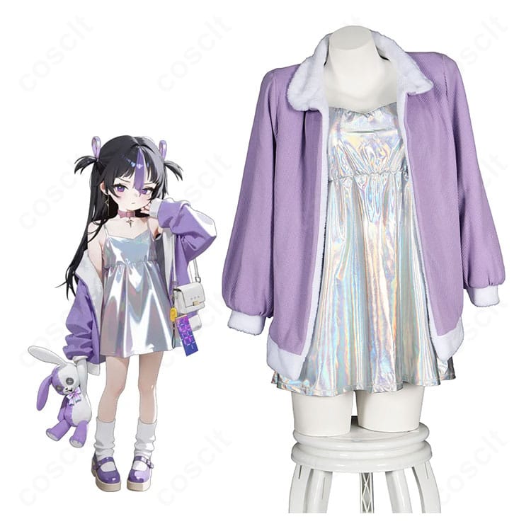 『勝利の女神:NIKKE』シュエンのキャラクターイメージとPROJECT MATIS幼少期コスプレ衣装の商品比較