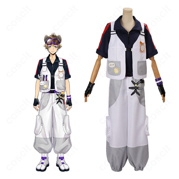 『ディズニー ツイステッドワンダーランド』ラギー・ブッチのキャラクターイメージとフレンドリーテック衣装の商品全体像