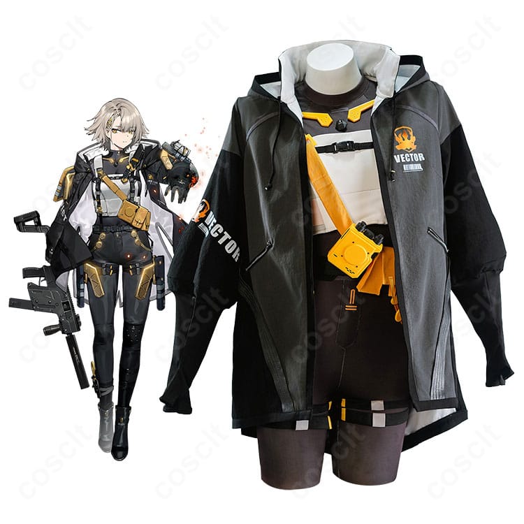 『ドールズフロントライン2:エクシリウム』ヴェクターのキャラクターイメージとコスプレ衣装の比較