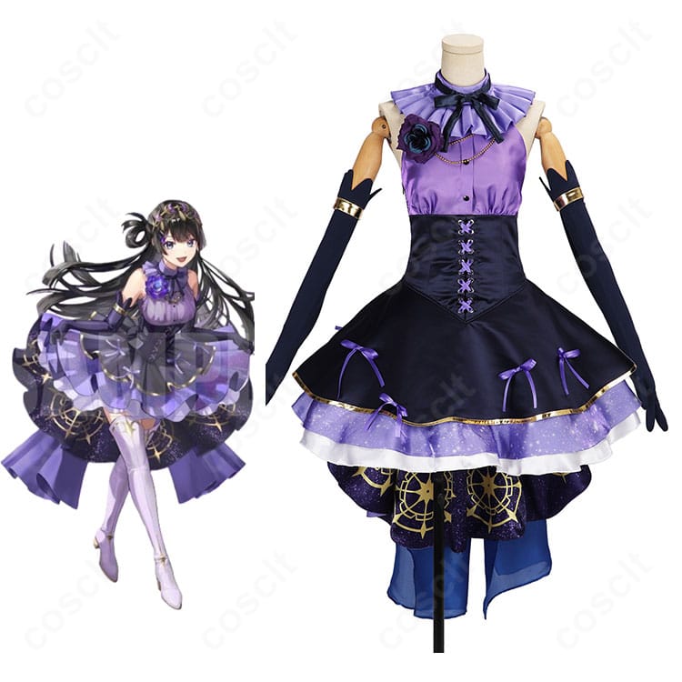 にじさんじ8周年の月ノ美兎キャラクタービジュアルとコスプレ衣装の商品比較イメージ