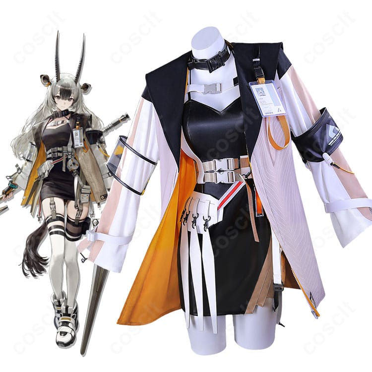 アークナイツのハディヤ公式イメージと通常版コスプレ衣装の商品比較