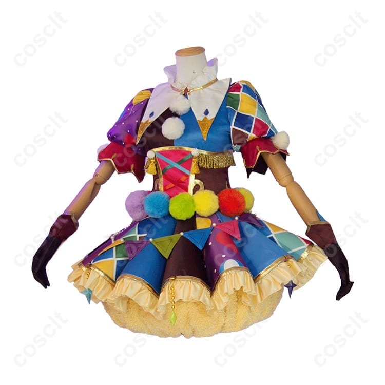 アイカツ！ 一ノ瀬かえで ピエロカーニバルコーデ コスプレ衣装｜立体装飾まで鮮やかに再現 - 3枚目の画像