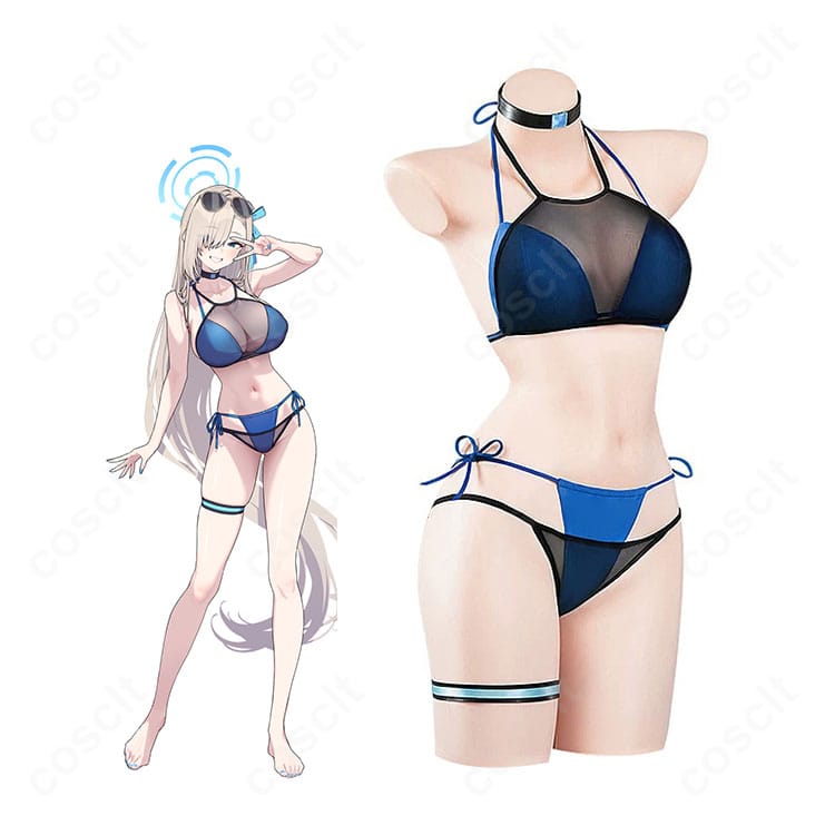 ブルーアーカイブ 一之瀬アスナ C108描き下ろし水着Ver.コスプレ衣装の正面図