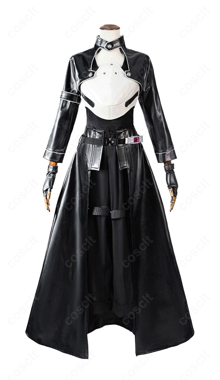 キリト GGO版コスプレ衣装の正面、胸当てとジャケットを重ねた全身の構成