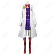 逆転裁判 蘇る逆転 宝月茜 高校生制服Ver. コスプレ衣装｜白衣付き高再現6点セット - 1枚目の画像（サムネイル）