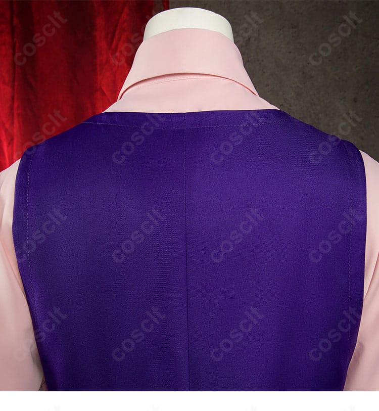 宝月茜 高校生制服Ver.衣装の背面肩周りと縫製デザイン