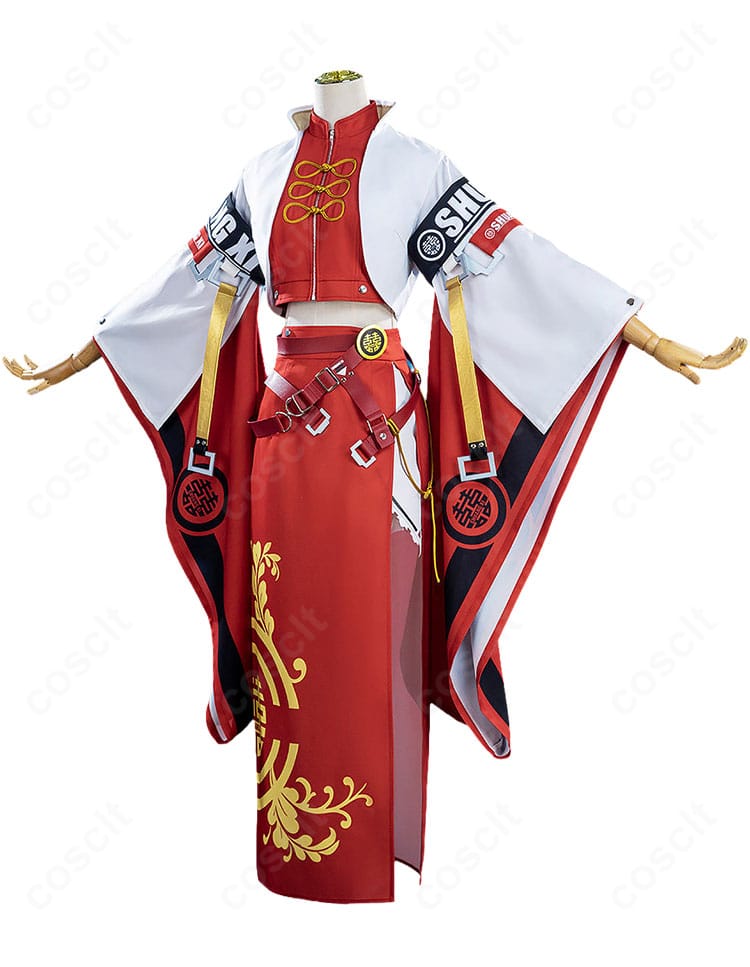 蔵土縁 紗夢コスプレ衣装の左側面デザインとスカートの形状